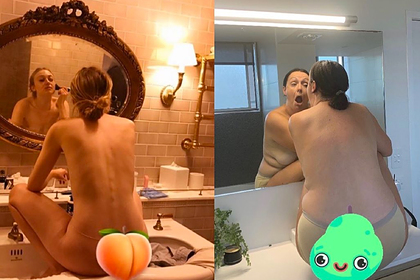 Блогерша спародировала обнаженное фото американской актрисы в ванной