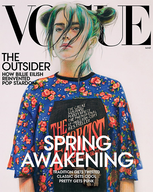 Рисунок российской девочки-подростка стал обложкой американского Vogue