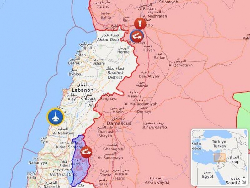 Сирия отразила израильские атаки с Голан и Ливана