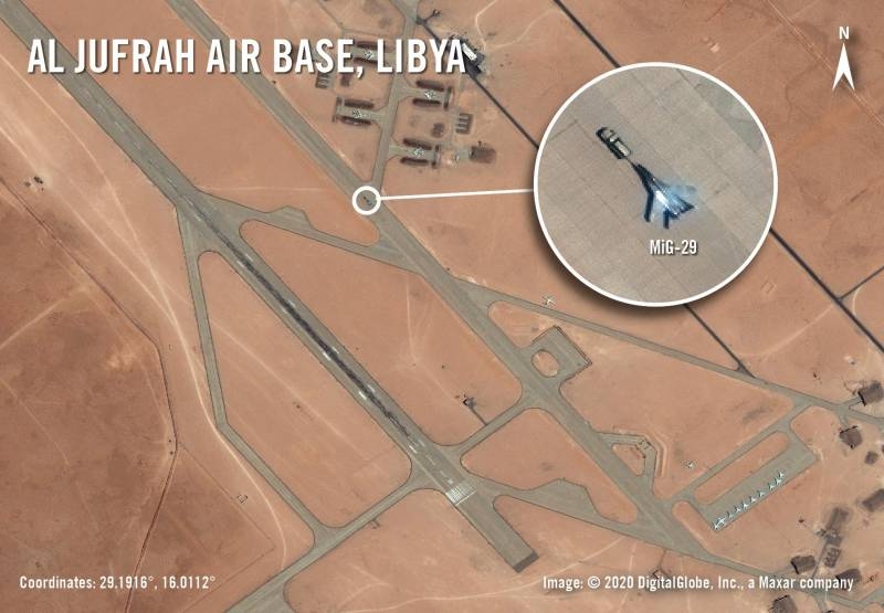 Истребитель МиГ-29 впервые заметили в Ливии