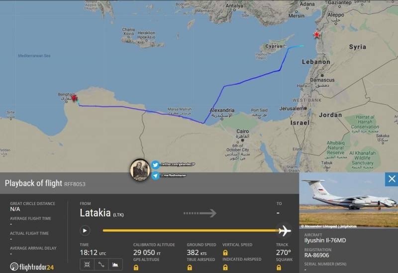 Радиоперехват: Египет развернул российский самолет, летящий в Ливию