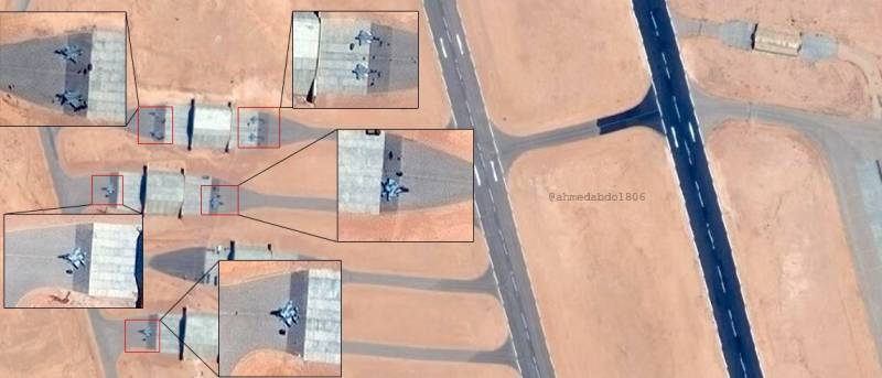 Спутниковые снимки показывают масштабы развертывания египетской авиации возле Ливии
