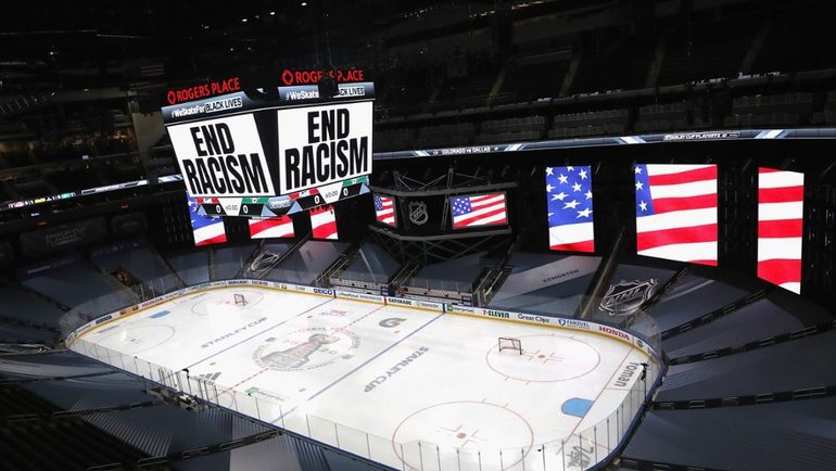 НХЛ прервала сезон из-за антирасистских протестов. Но возобновит его снова как ни в чем не бывало