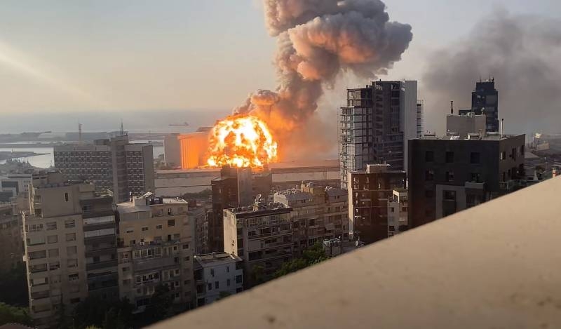 Опубликована драматическая раскадровка взрыва в порту Бейрута