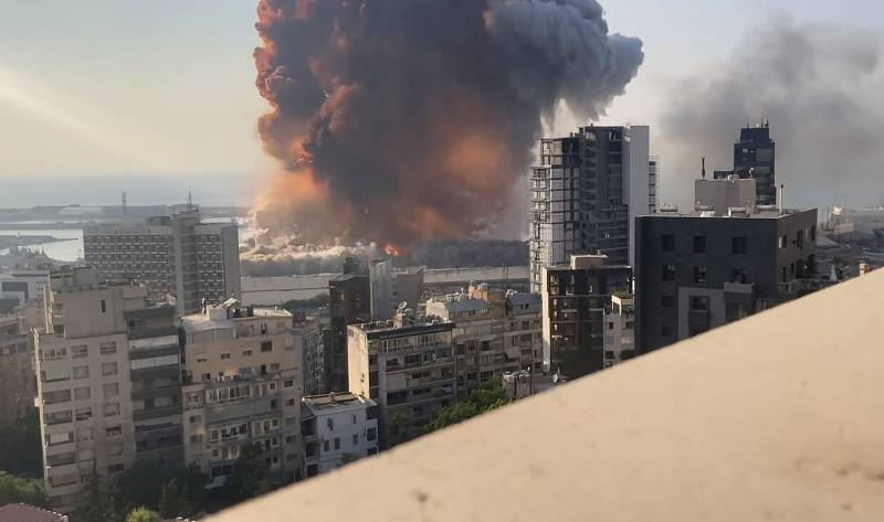 Опубликована драматическая раскадровка взрыва в порту Бейрута