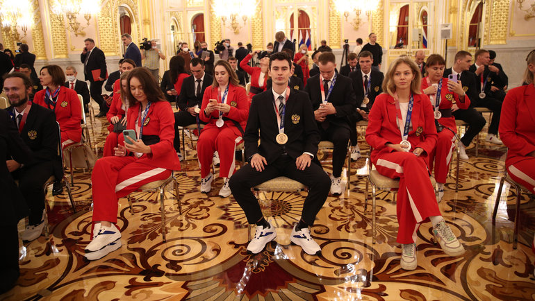 Кремлевский прием олимпийцев: речь Президента и слова чемпионов Токио