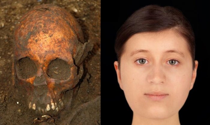 Британский криминалист реконструировал по останкам образ англосаксонской девушки 7-го века 