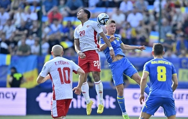  Украина победила благодаря подарку от арбитра : Мальту возмутило судейство в матче отбора Евро-2024