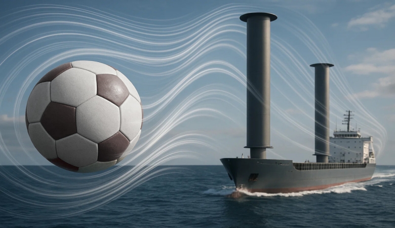 Эффект Магнуса: почему вращающийся мяч летит по непредсказуемой траектории, а суда идут против ветра