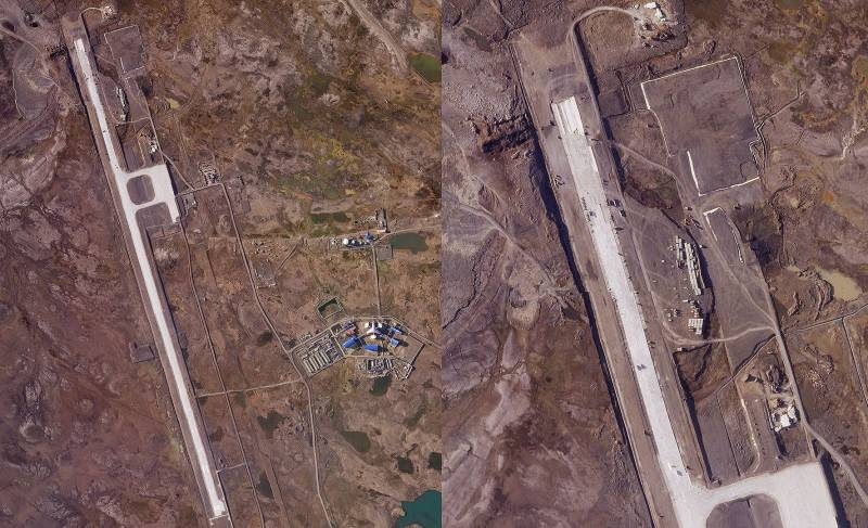 The Drive: Снимки показывают, что база РФ в Арктике скоро сможет принимать бомбардировщики
