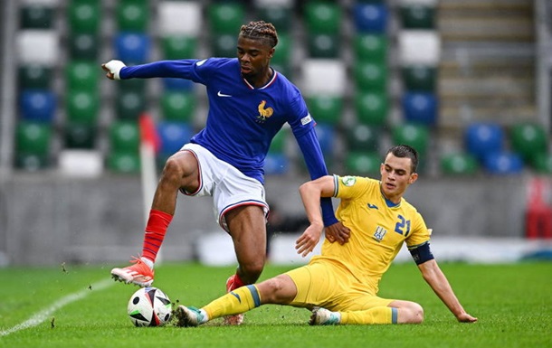Украина минимально уступила Франции в полуфинале Евро-2024 U-19